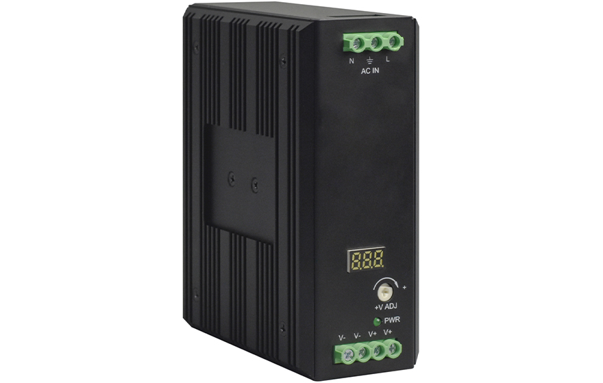 飛暢科技-工業(yè)級導軌式 AC220V轉 24V8A(帶功率因素調整)   開關電源