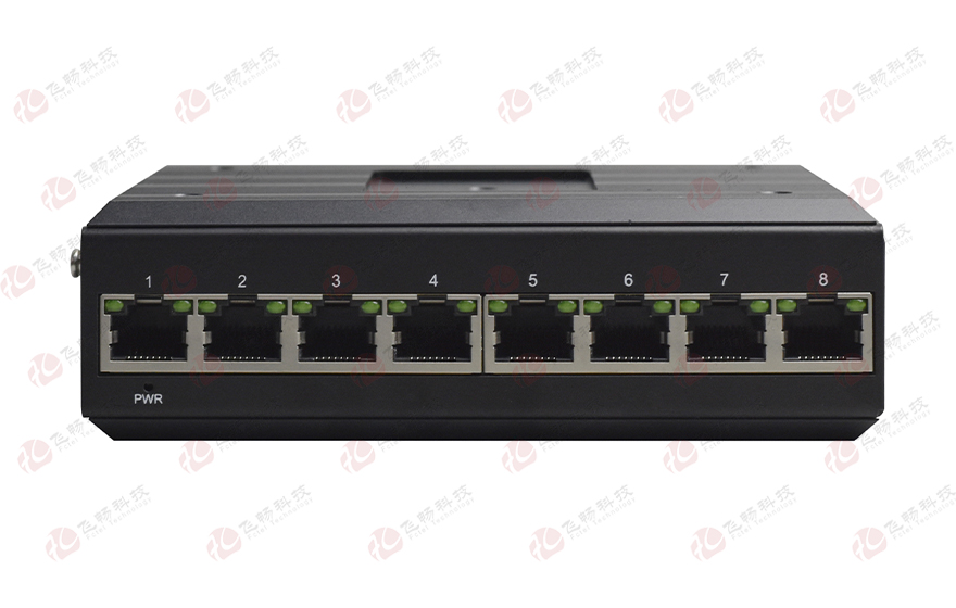 飛暢科技-工業(yè)軌式8路千兆電(支持WEB網(wǎng)管)交換機(jī)